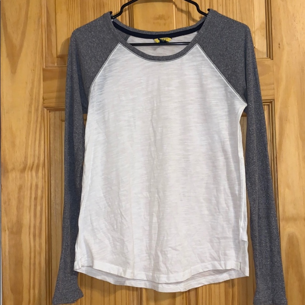 Baseball style long sleeve t shirt
